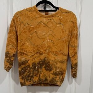 Vintage Orange and brown Sweater by Darlene